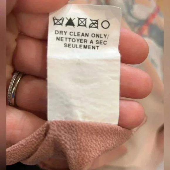 ABS Allen Schwartz Orange Floral Printed Slip Gown with Contrast Lace. Size 8. - Picture 13 of 13